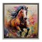 Stupell Industries Vivid Horse Galloping Framed Floater Canvas Wall Art